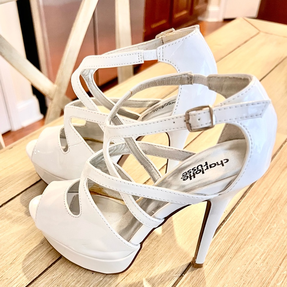 Charlotte Rouse White Heels